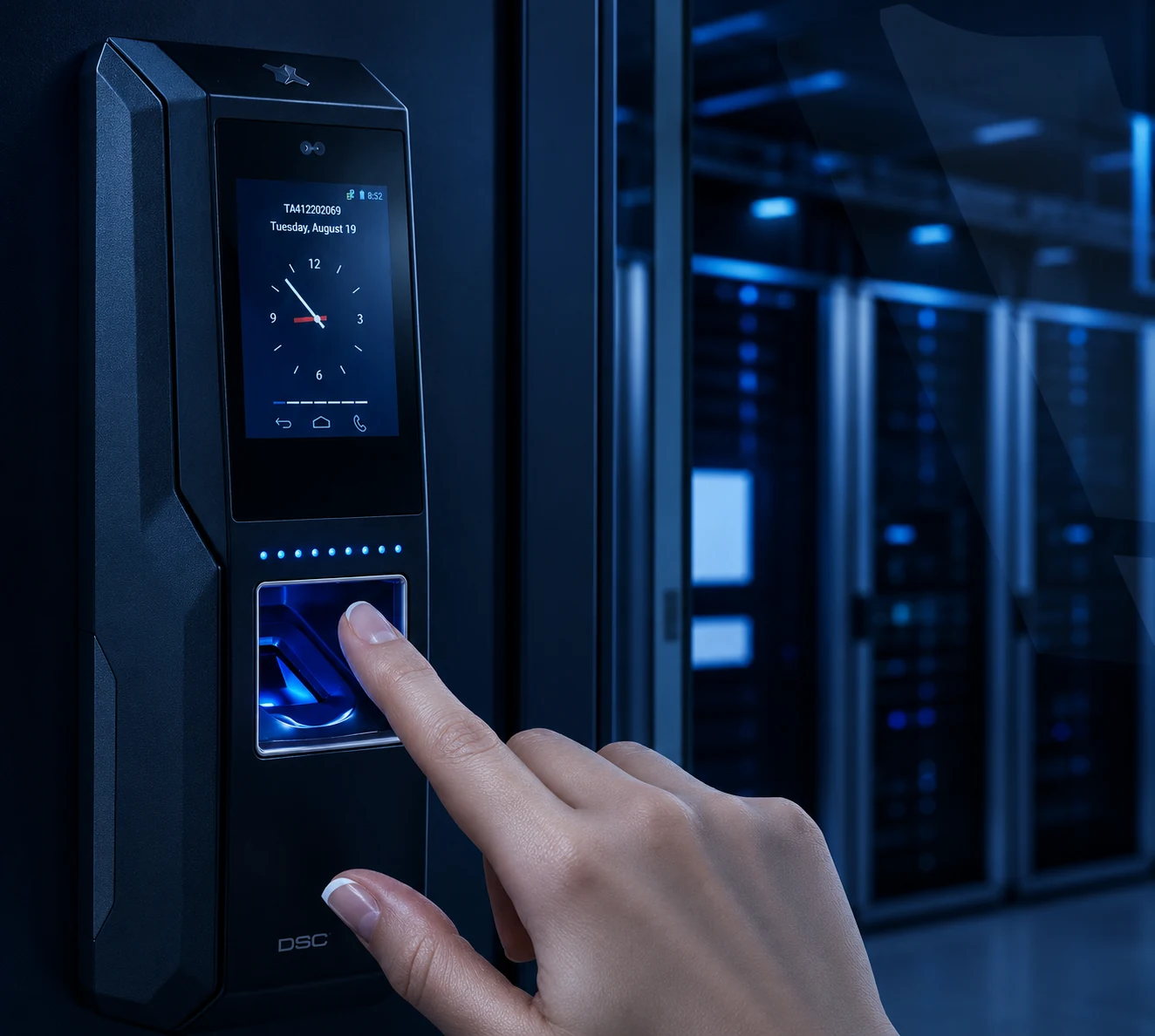 Cititor biometric de control acces