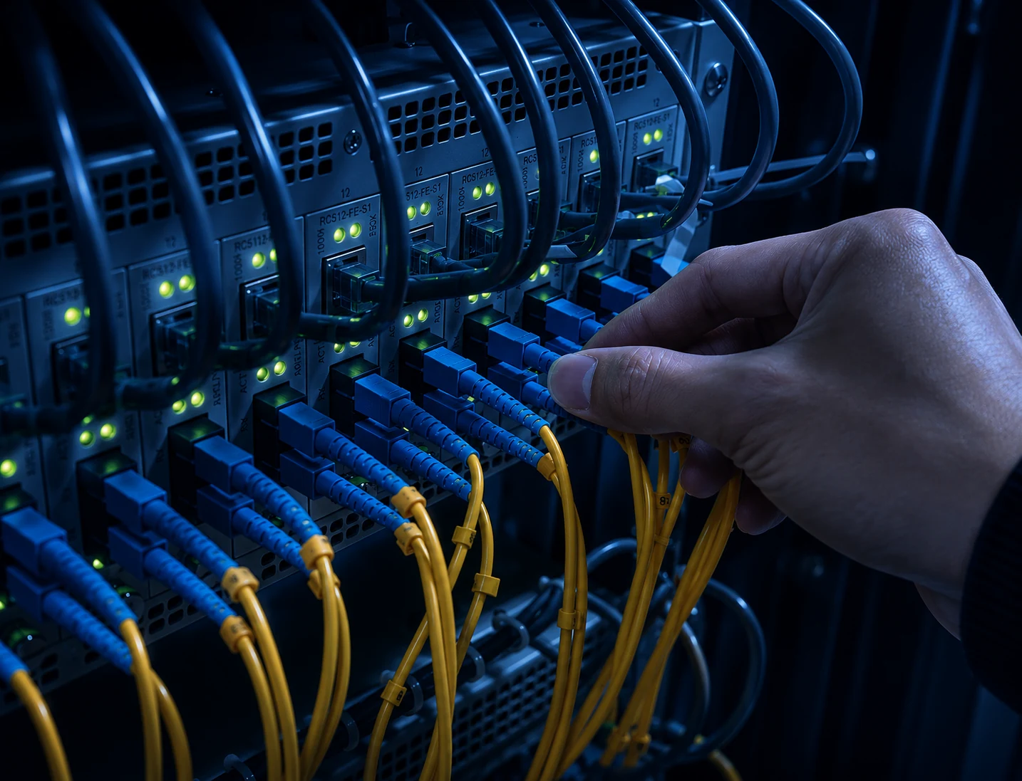 Patch de fibră și rețea structurată în rack